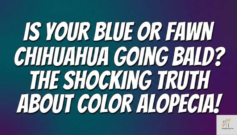 a text based image where written - Color Dilution Alopecia: Why Blue and Fawn Chihuahuas Lose Hair
