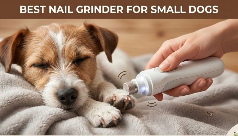 a chihuahua dog and nail grinder