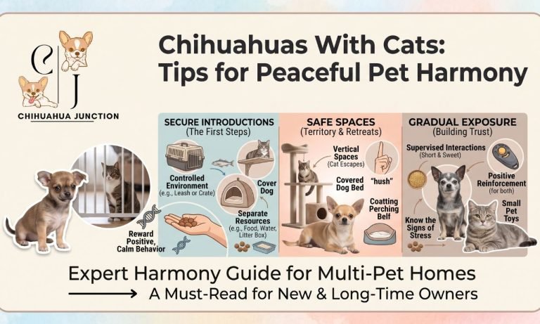 Chihuahua with cats